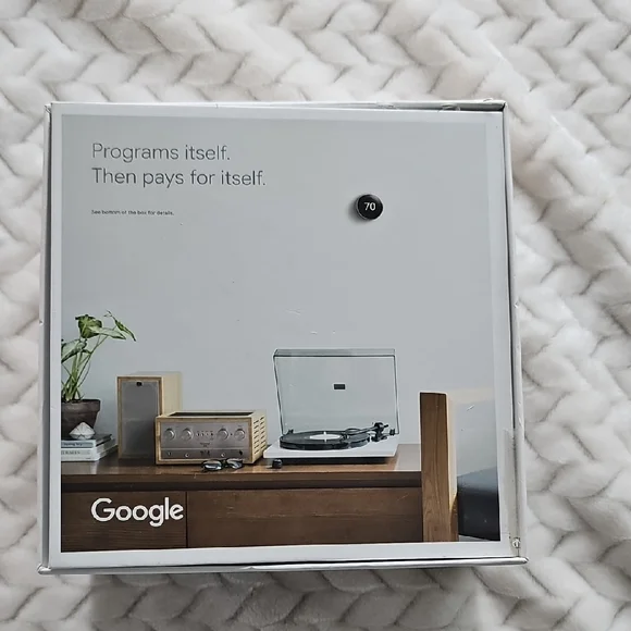 Black and Silver Smart Thermostat Accessory